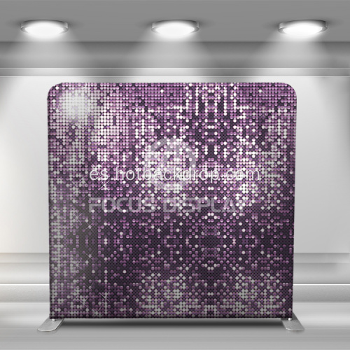 Purple Starlight Reltak Pillow Fase Tension Fabric de tela